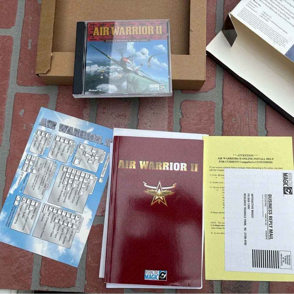 NEW- Air Warrior II PC CD Rom Interactive Magic Big Box Vintage Windows 95 Game